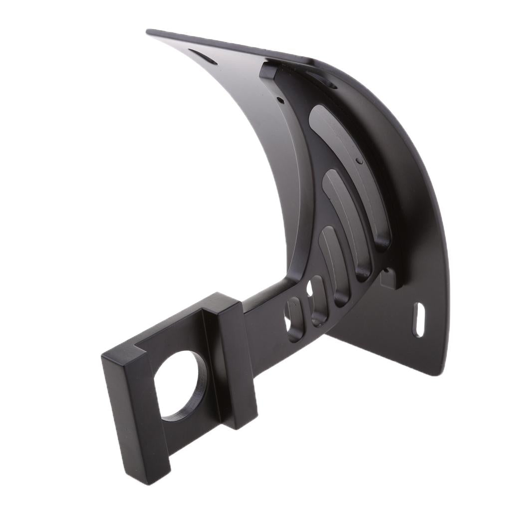 Motorcycle Curved Curved Side Mount License Plate Tag Holder Bracket