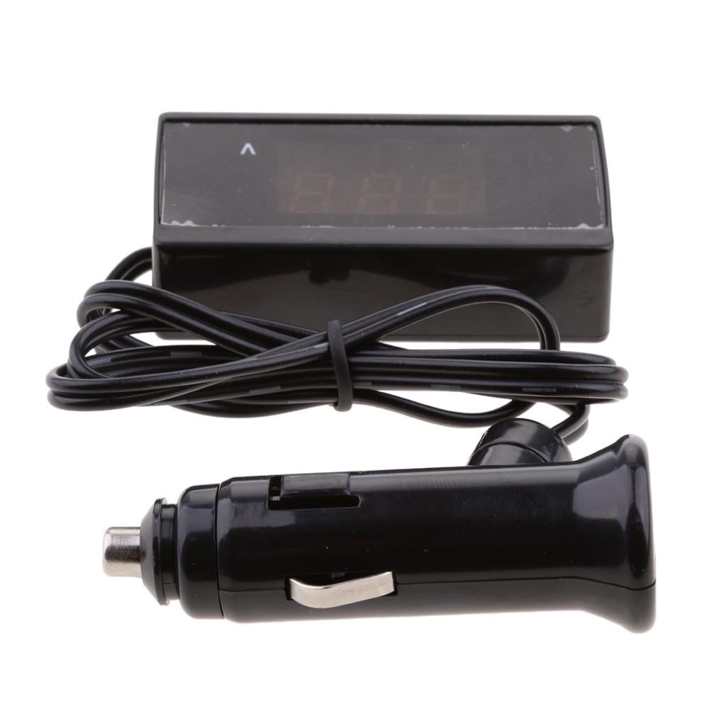 12V/24V Auto Digital LED Voltmeter Car Voltage Gauge Battery Meter