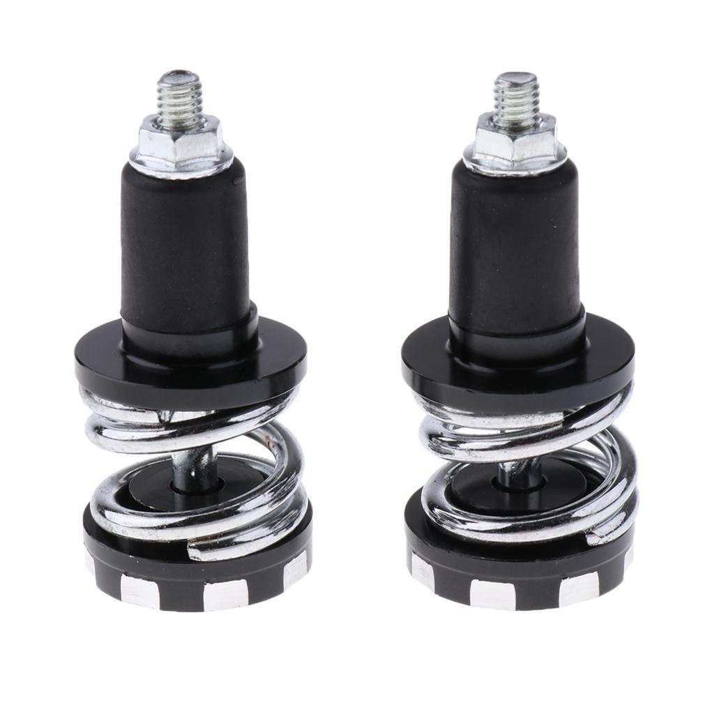 7/8 Motorcycle Anti Vibration Handle Bar End Plug Grip End Cap 22mm  Black"
