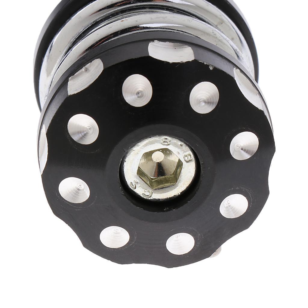7/8 Motorcycle Anti Vibration Handle Bar End Plug Grip End Cap 22mm  Black"