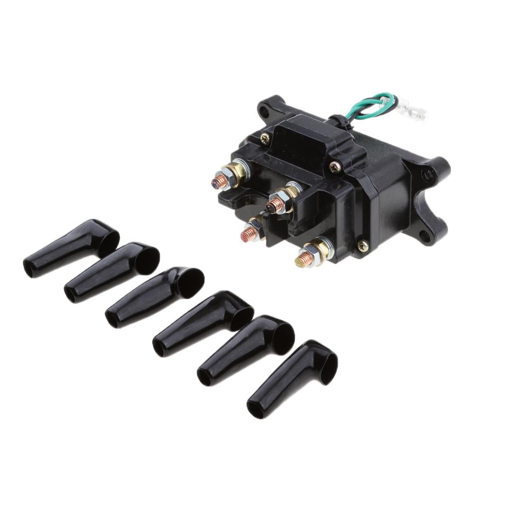 12V Solenoid Relay Contactor Winch Rocker Switch Thumb Universal For ATV UTV