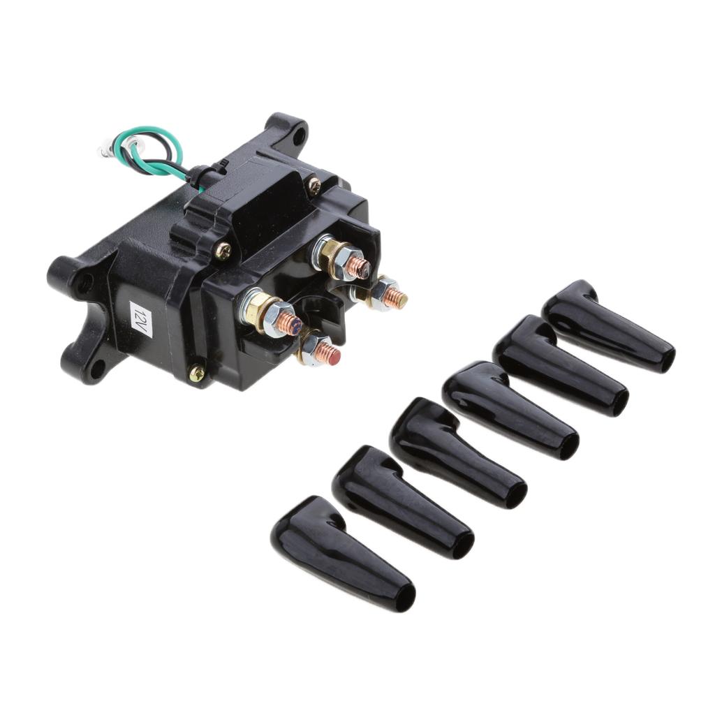 12V Solenoid Relay Contactor Winch Rocker Switch Thumb Universal For ATV UTV