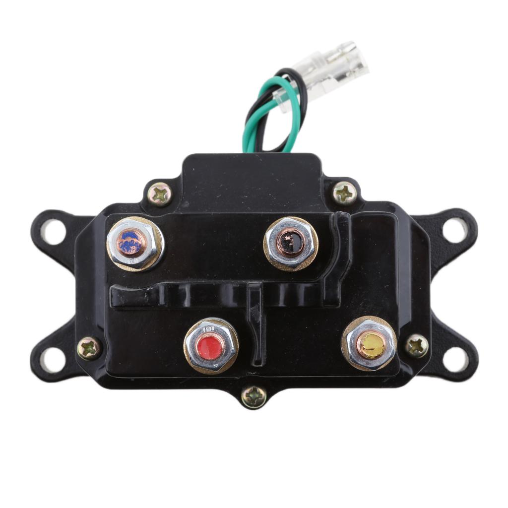 12V Solenoid Relay Contactor Winch Rocker Switch Thumb Universal For ATV UTV