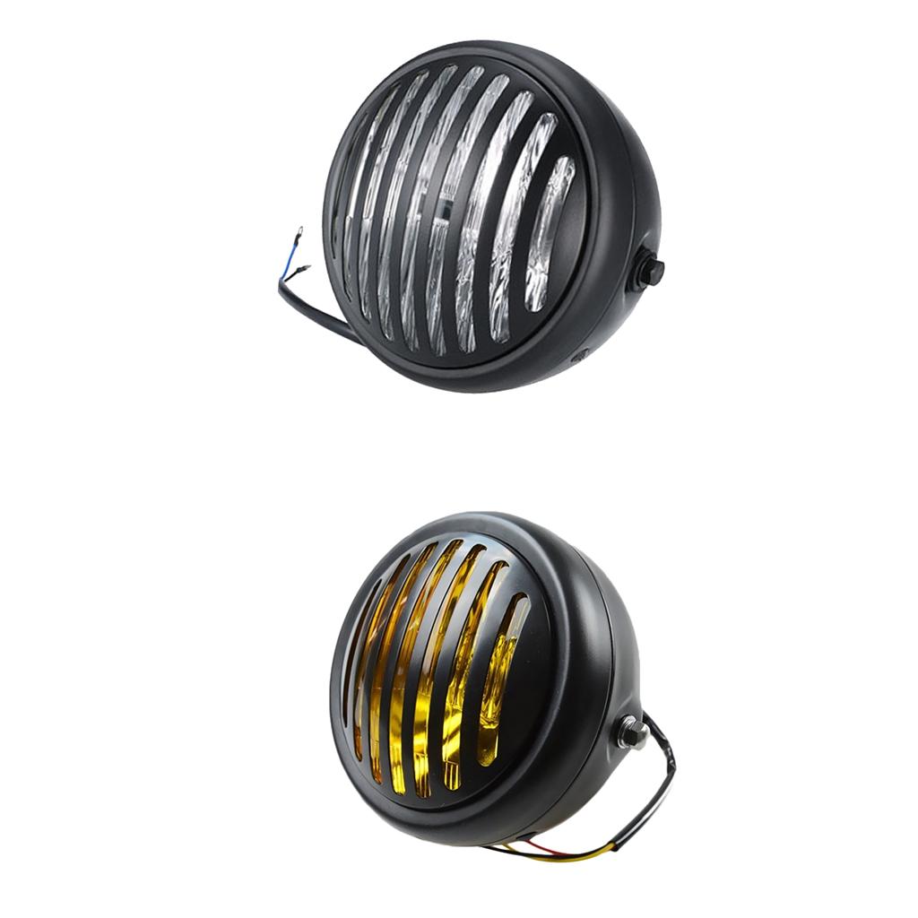 Motorcycle Headlight Head Lamp for Grille Cover for CG125 GN125 Clear