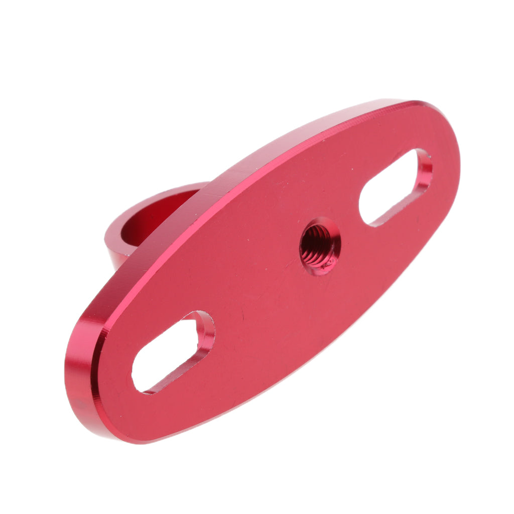 Universal Motorcycle CNC Rearview Mirror Fairing Adapter Holder Mount Red