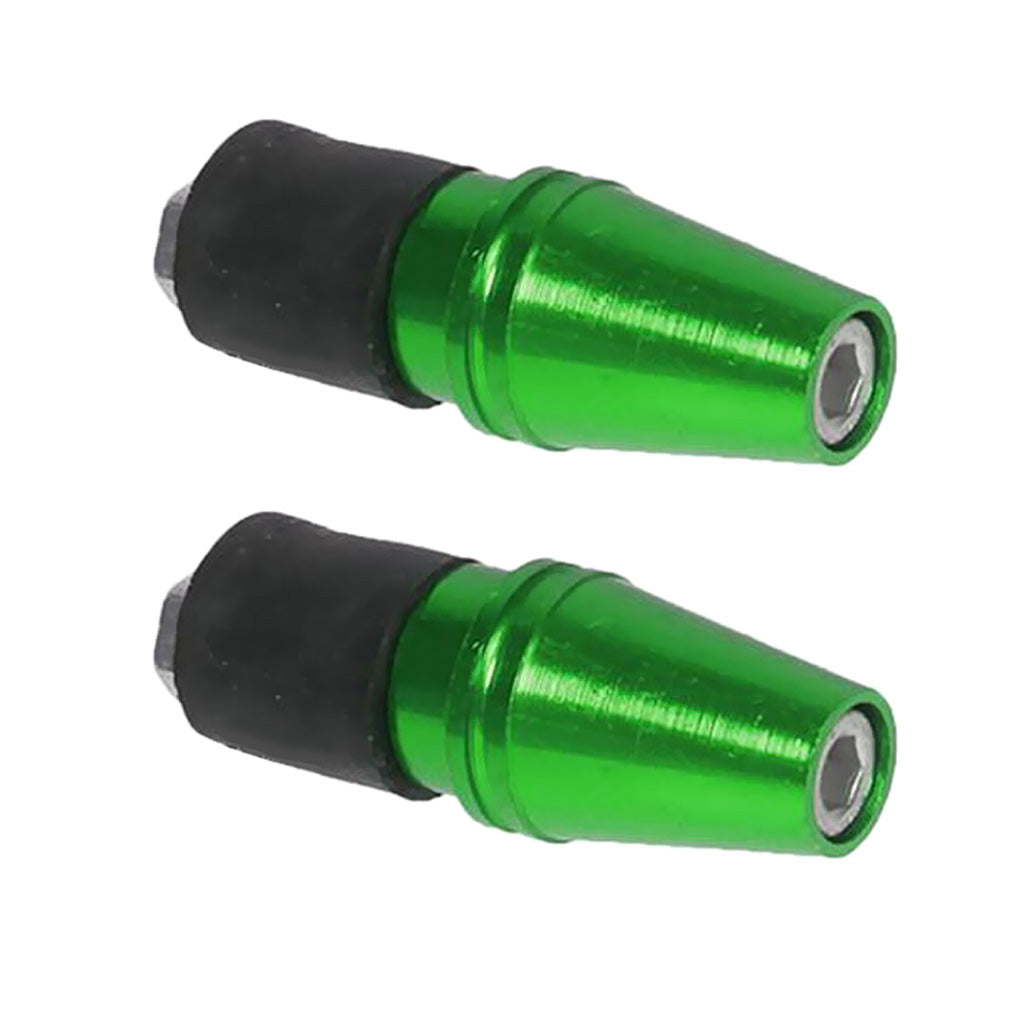Motorcycle Handlebar Hand Grip Bar Ends Handlebar Plugs for Yamaha Green