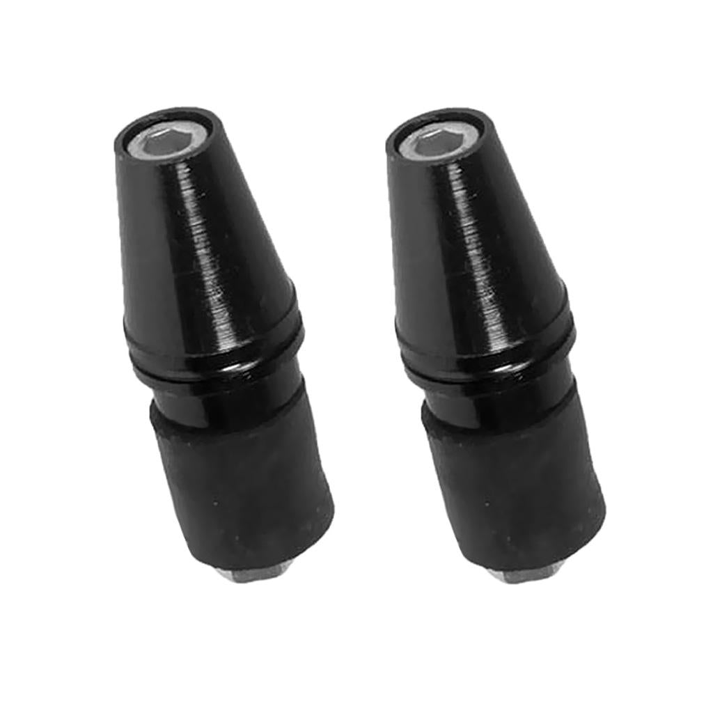 Motorcycle Handlebar Hand Grip Bar Ends Handlebar Plugs for Yamaha Black
