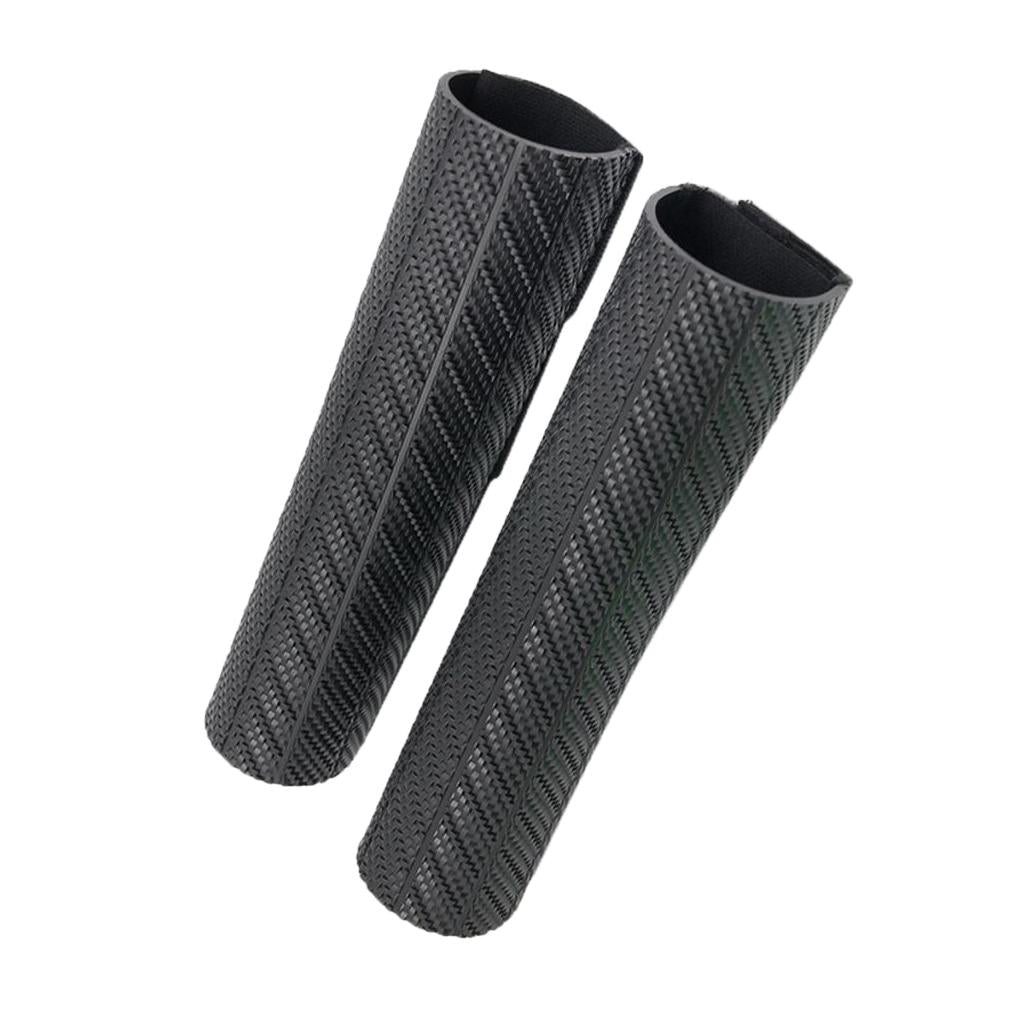Motorcycle Front Fork Protector Shock Absorber Guard Wrap Cover Skin Black