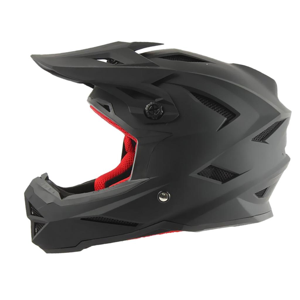 Black Motorcycle Full Face Downhill Cycling Bike Helmet CE Approved XL