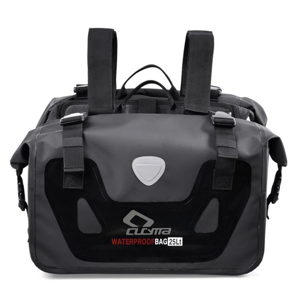 Waterproof Motorcycle Saddle Bags Luggage Pannier Bags Edge Bags Black