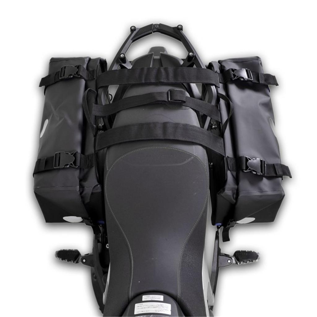 Waterproof Motorcycle Saddle Bags Luggage Pannier Bags Edge Bags Black