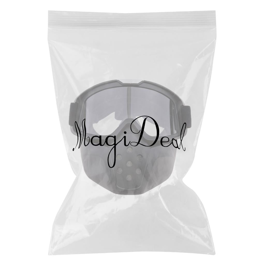 Cycle Helmet Goggles With Removable Mask Mountain Bike Mask Clear