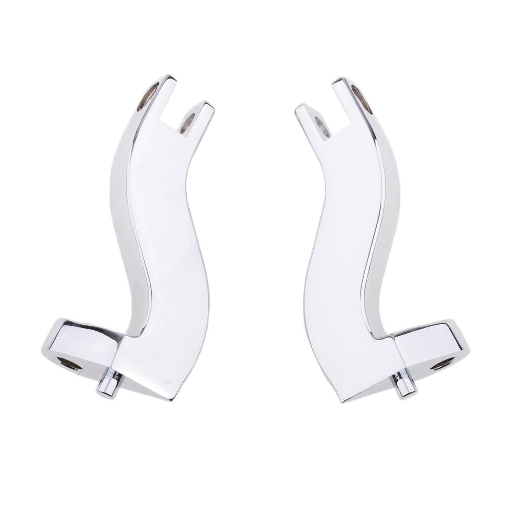 Chrome Passenger Foot Peg Mounts Brackets For Harley Touring 1993-2015