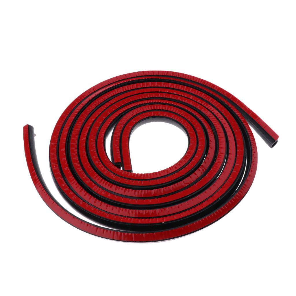 Motorcycle Rubber Gasket for   Saddlebag Lid Weather Strip Seal Red
