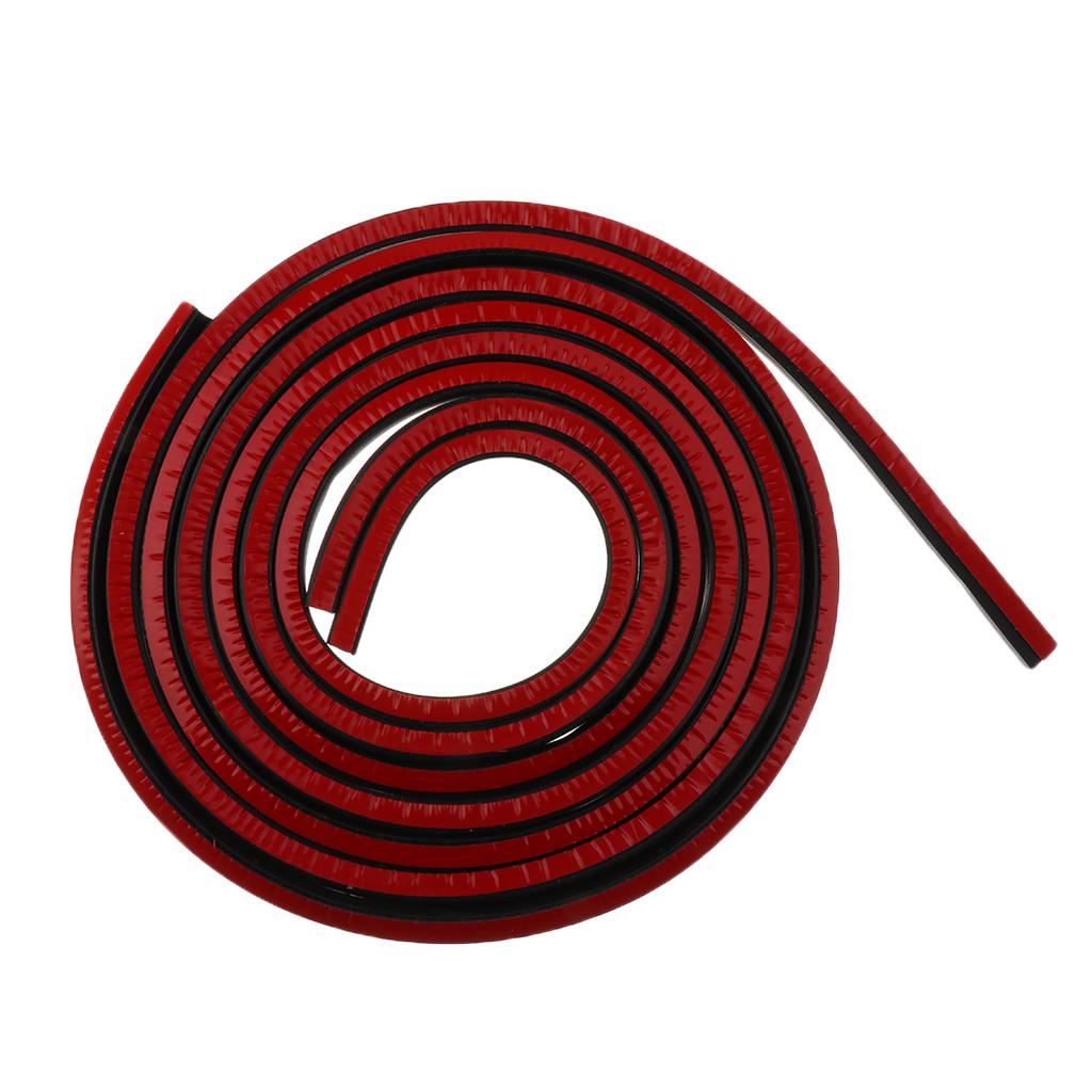 Motorcycle Rubber Gasket for   Saddlebag Lid Weather Strip Seal Red