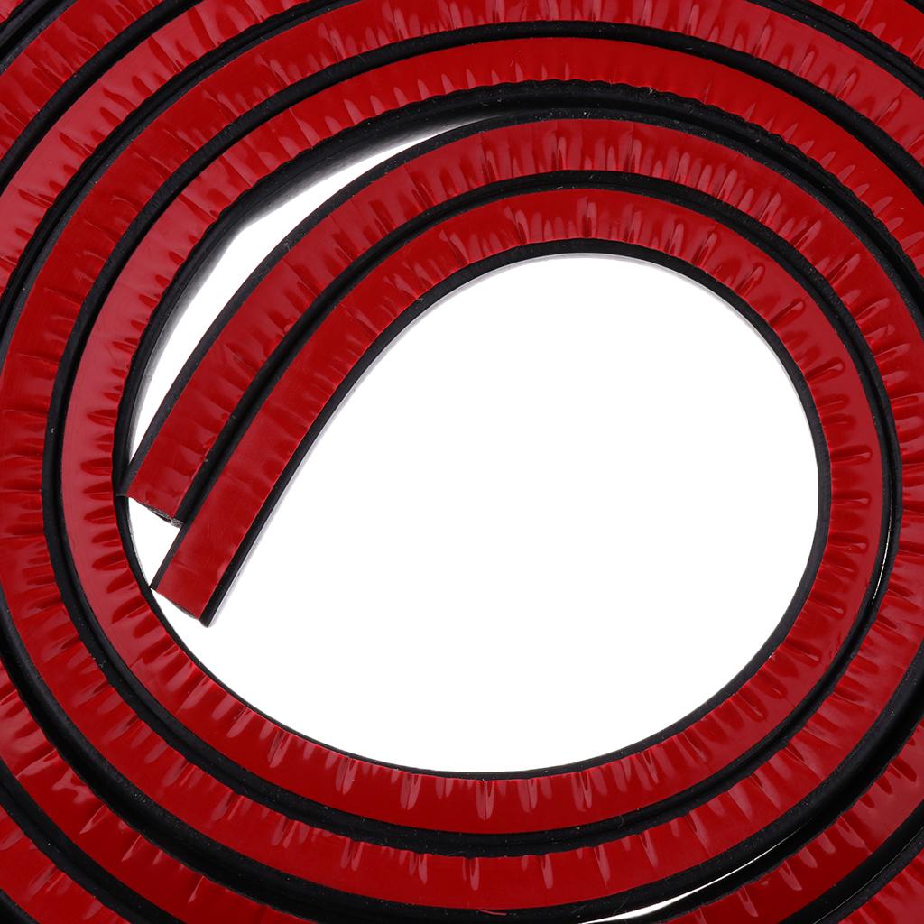 Motorcycle Rubber Gasket for   Saddlebag Lid Weather Strip Seal Red