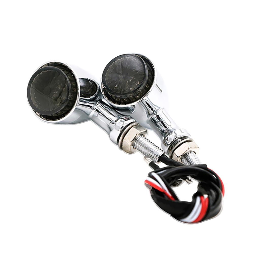 Amber LED Turn Signal Light Indicator For Harley Chopper Bobber Type 2