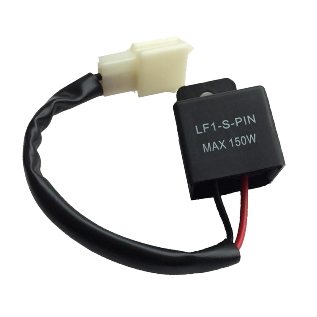 12V Motorcycle Electronic LED Flasher Relay Fix Turn Signal Light Hyper Flash