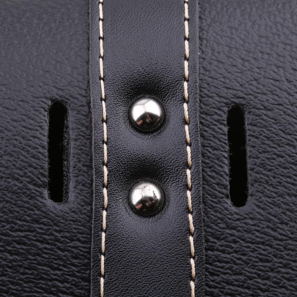Motorcycle Saddle Luggage Side Back Pouch Tool Bag Storage PU For Harley