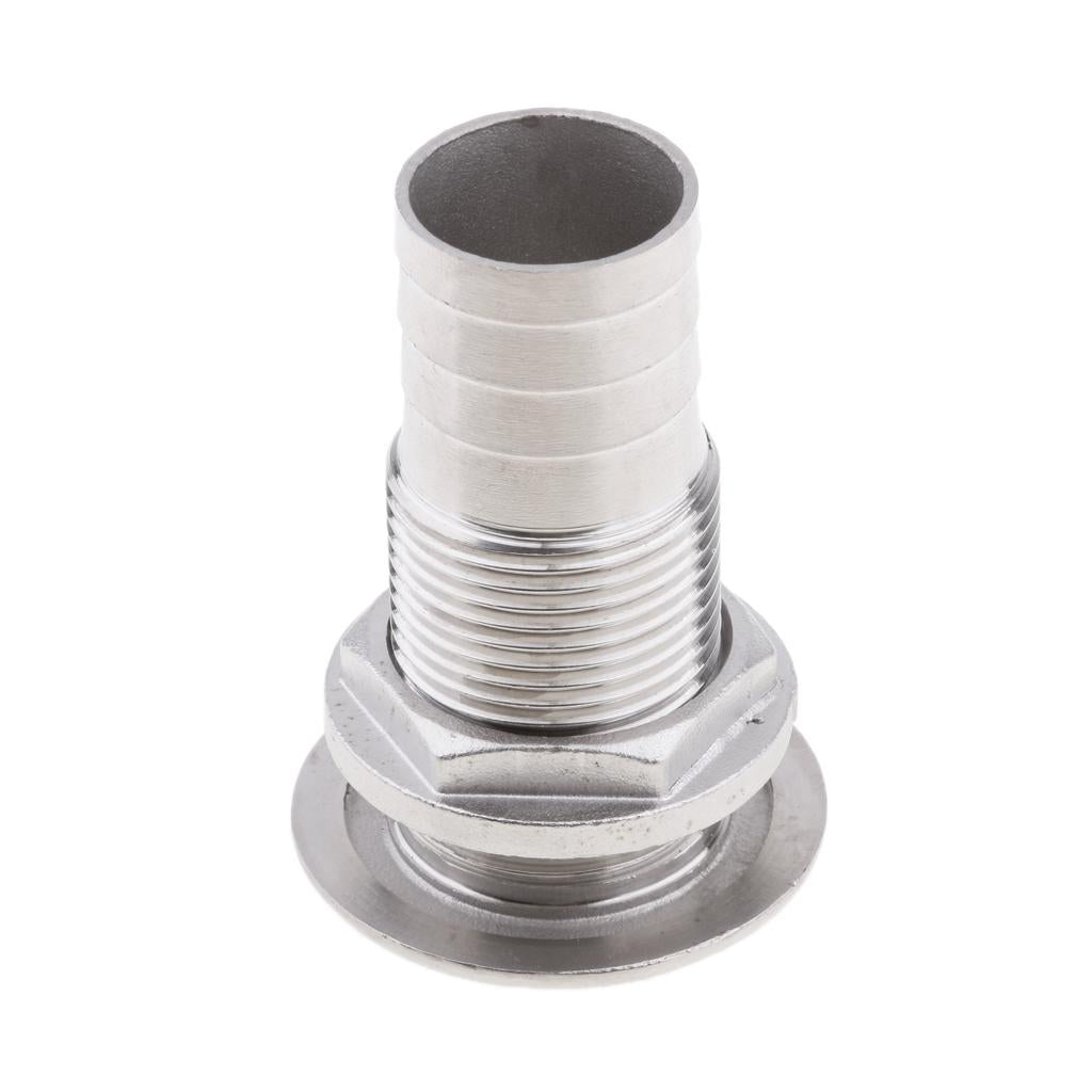 1 Hose Stainless Steel Thru Hull Fitting Replacement for Boat Marine"
