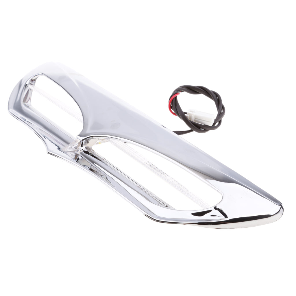 Batwing Fairing Vent Trim with LED Accent Lights Cover for Harley Chrome