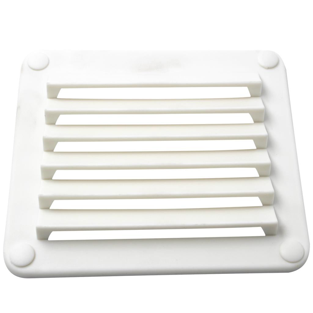 White ABS Louvered Plastic Vent 5-1/2 x 4-7/8" for Boat "