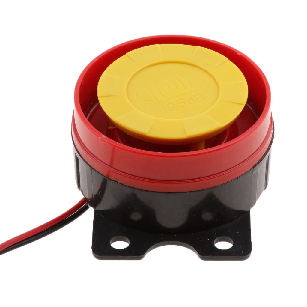 12V Motorcycle Electric Driven Air Raid Siren Horn Alarm Universal