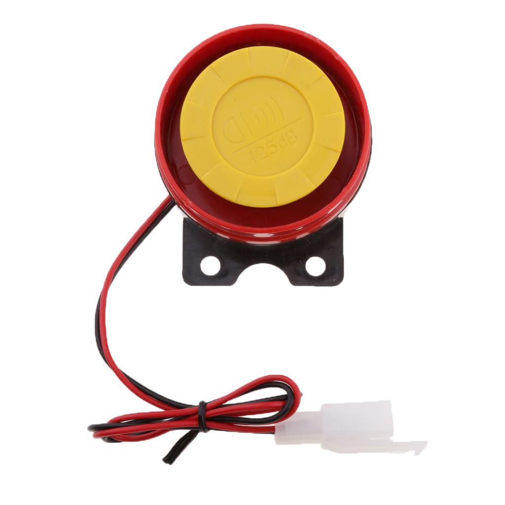 12V Motorcycle Electric Driven Air Raid Siren Horn Alarm Universal