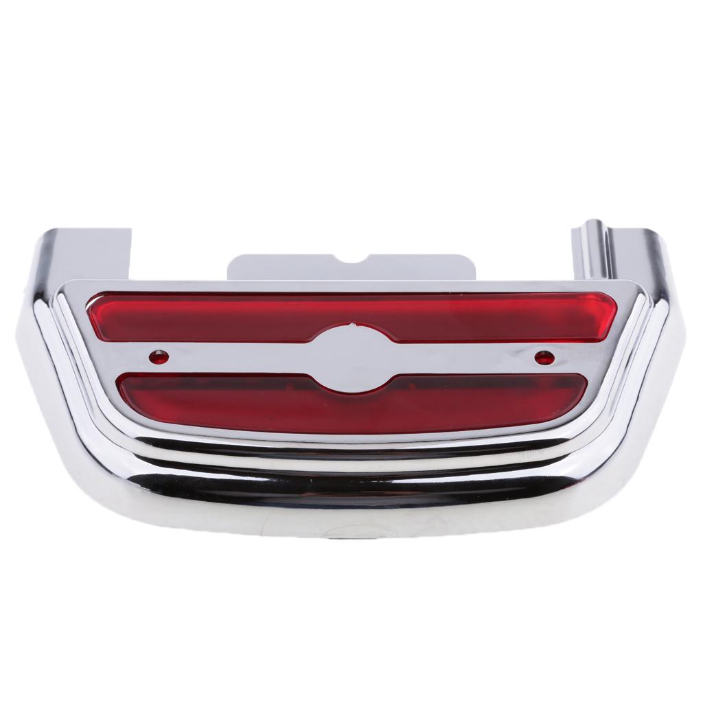 Led Light Passenger Footboard Floorboard Cover For Harley Touring Chrome