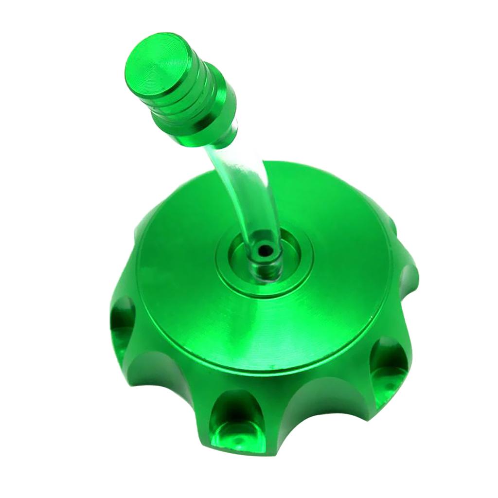 ATV Dirt Pit Bike CNC Aluminum Gas Fuel Tank Cap Breather Vent Green/Blue