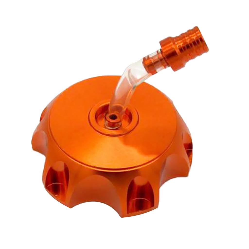 ATV Dirt Pit Bike CNC Aluminum Gas Fuel Tank Cap Breather Vent Red/Orange