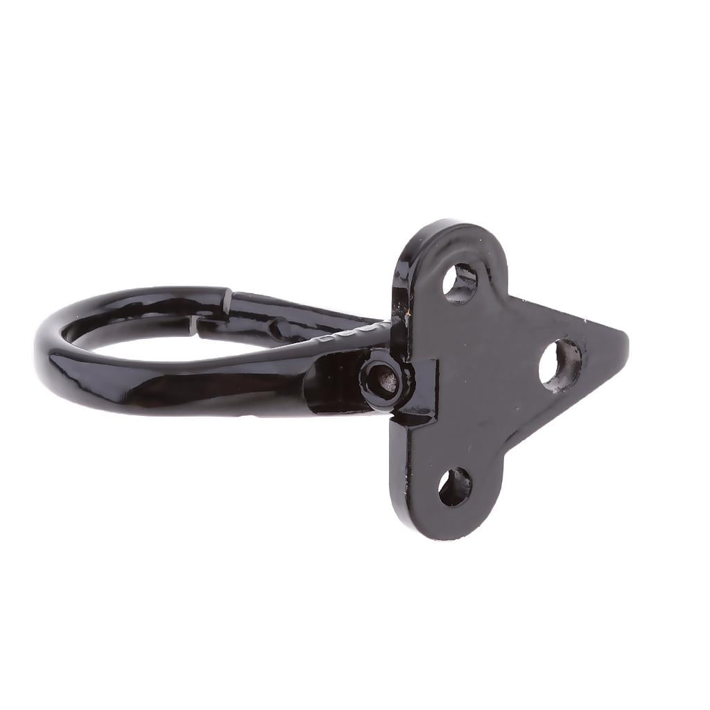 4xMotorcycle Aluminum Alloy Holder Carry Helmet Bag Bottle Hanger Hook Black