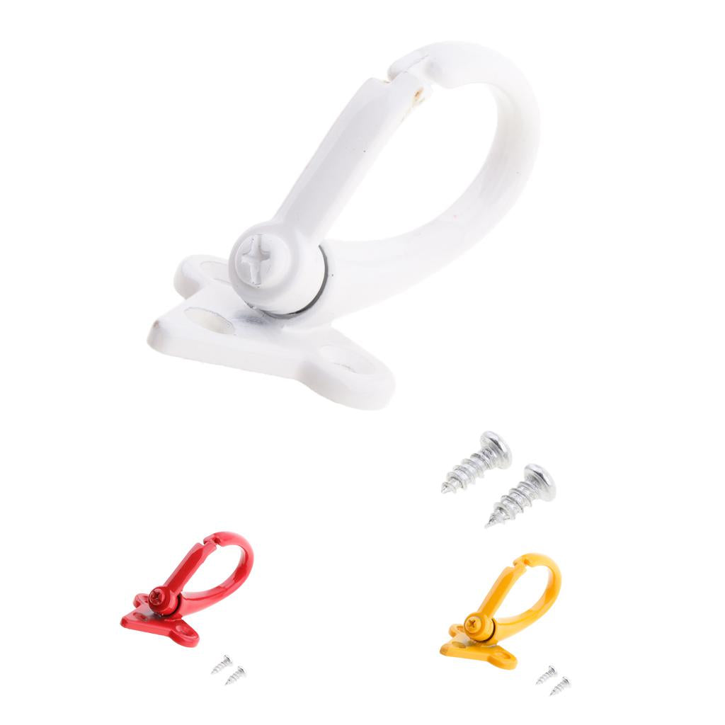 Motorcycle Aluminum Alloy Holder Carry Helmet Bag Bottle Hanger Hook White
