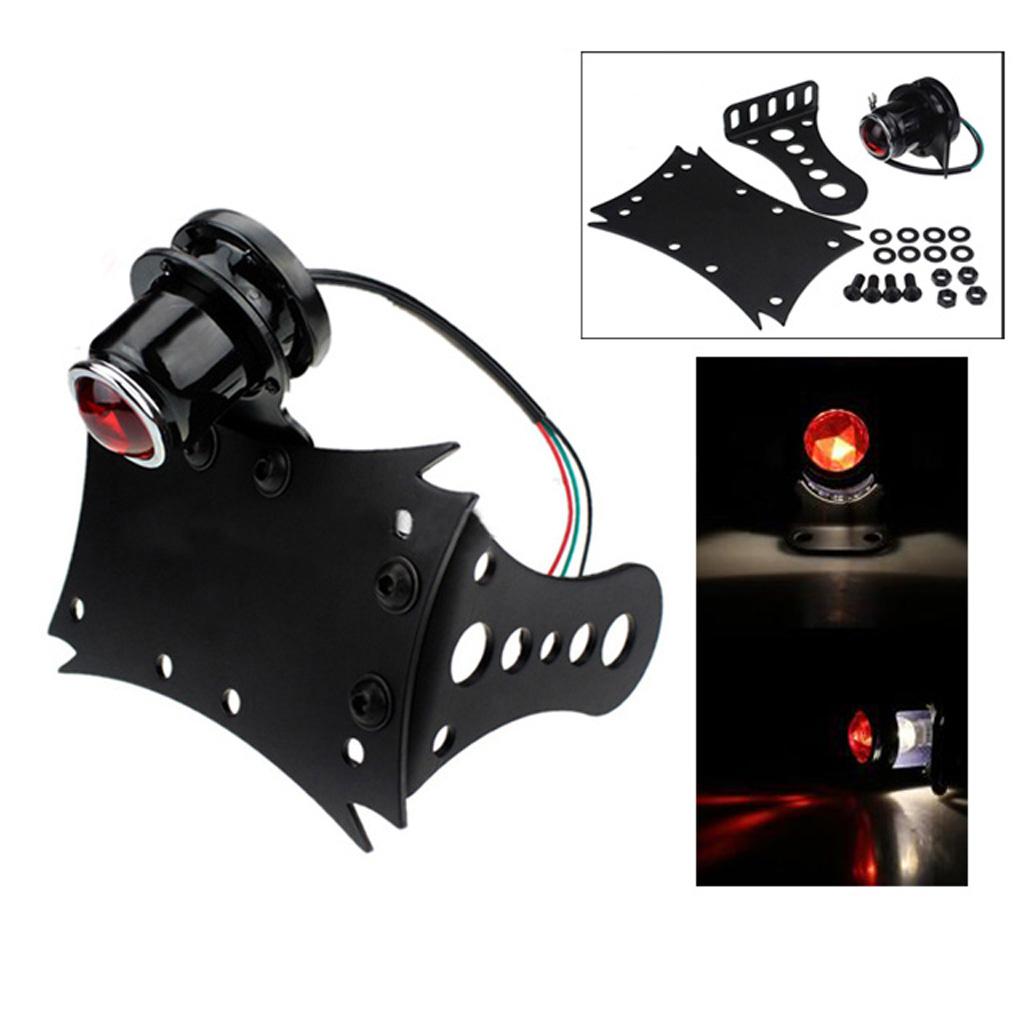 Motorcycle License Plate Bracket Led Taillights for Harley Cruiser Bobber