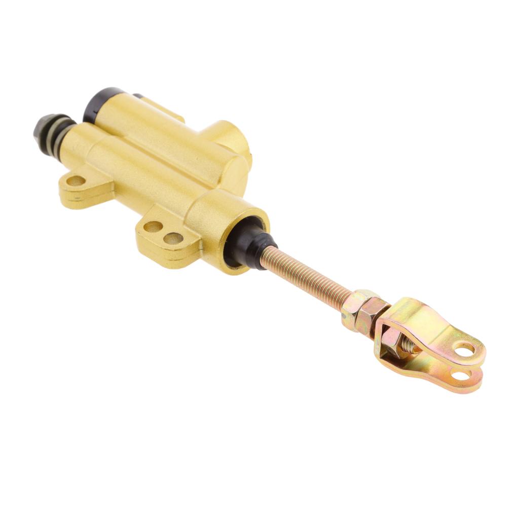 Motorcycle ATV Rear Hydraulic Foot Brake Master Cylinder Pump Gold