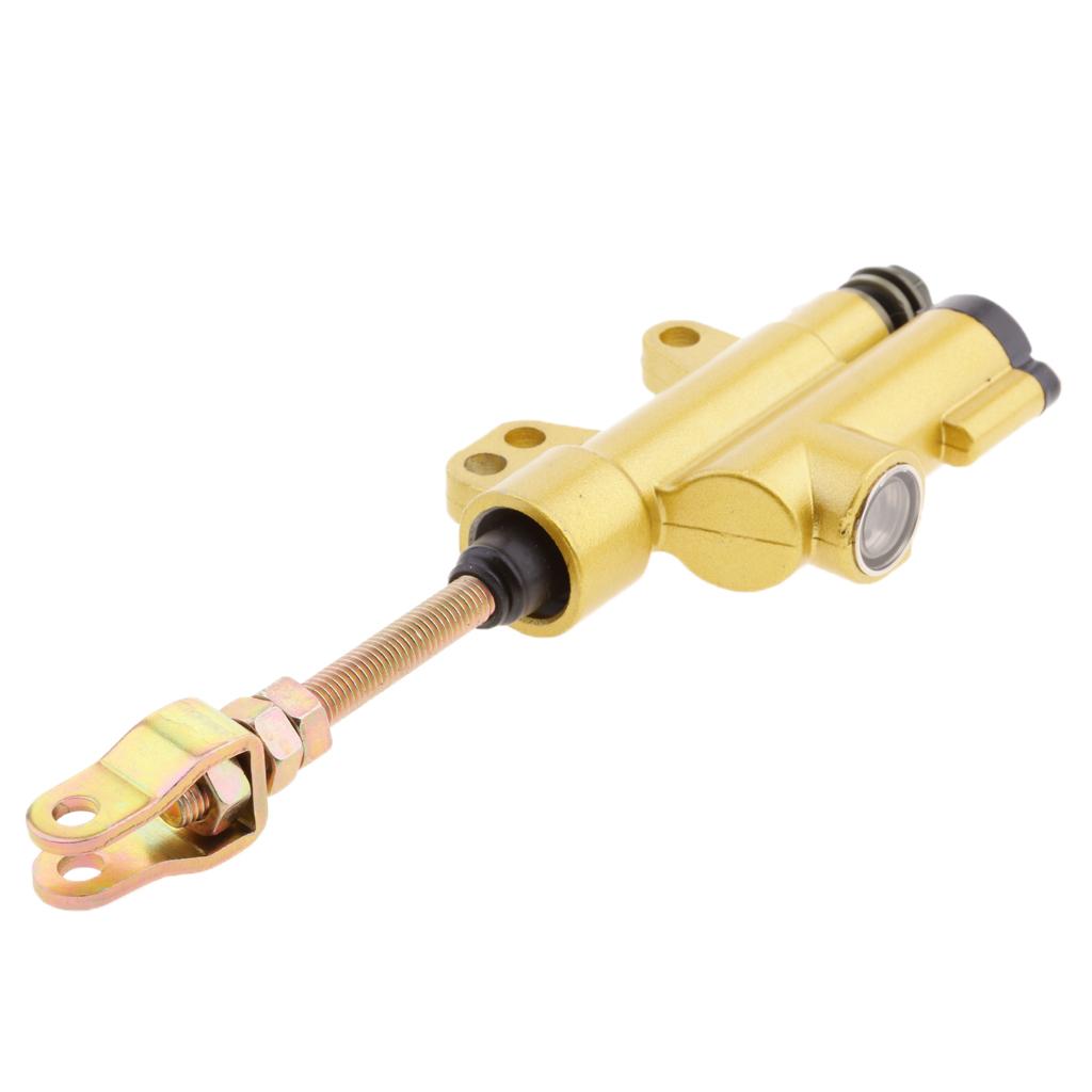 Motorcycle ATV Rear Hydraulic Foot Brake Master Cylinder Pump Gold
