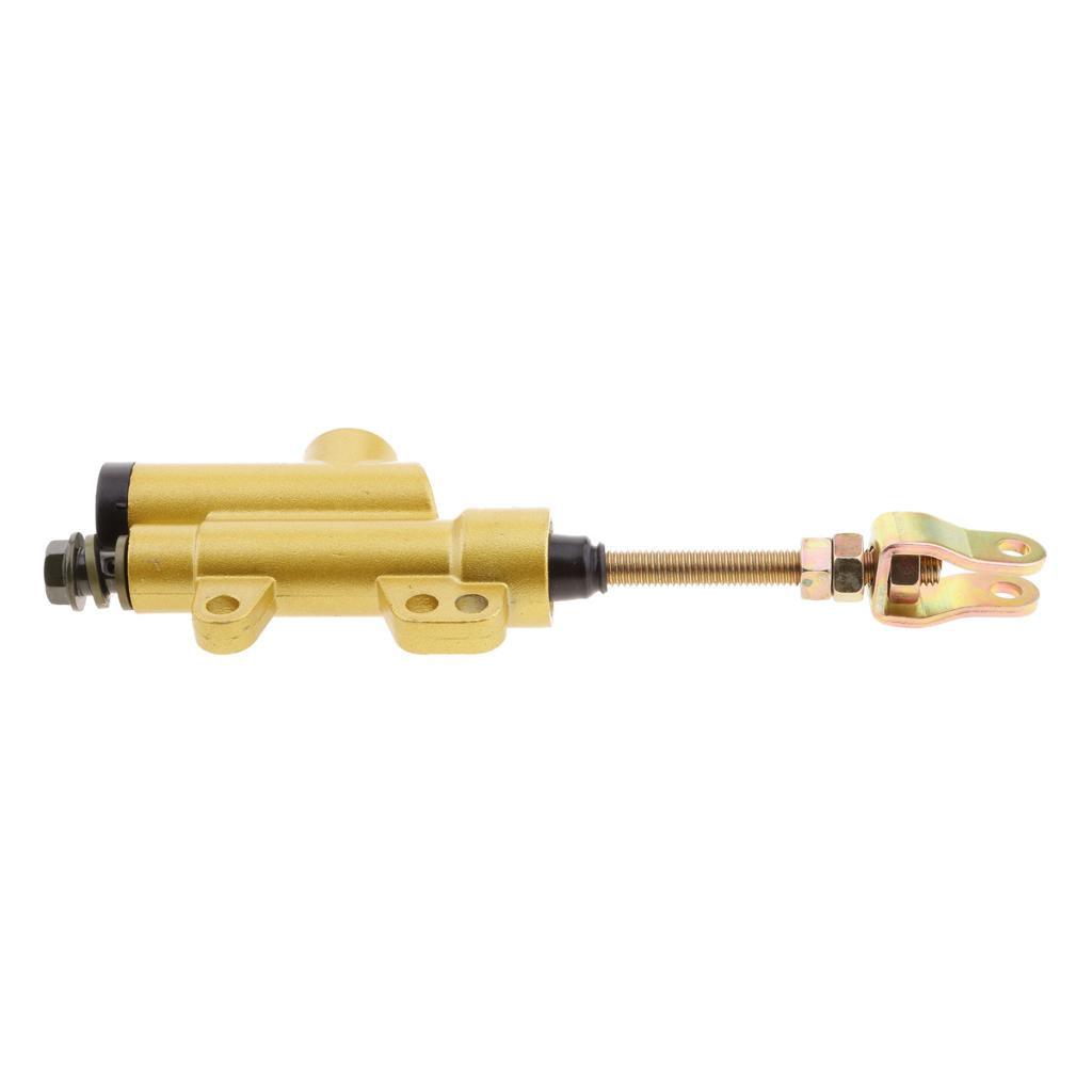 Motorcycle ATV Rear Hydraulic Foot Brake Master Cylinder Pump Gold