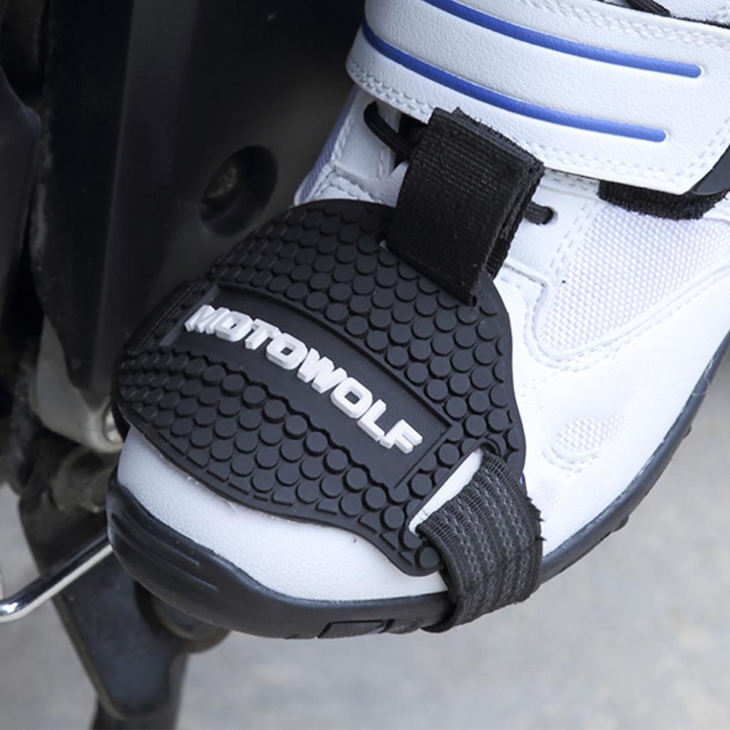 Motorcycle Gear Shifter Shoe Boots Protector Rubber Cover Black