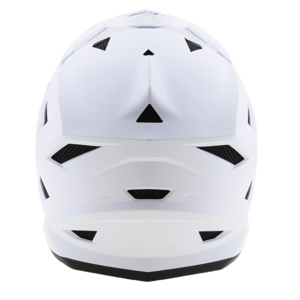 White Motorcycle Dirt Bike Riding Full Face Helmet CE Approved XL