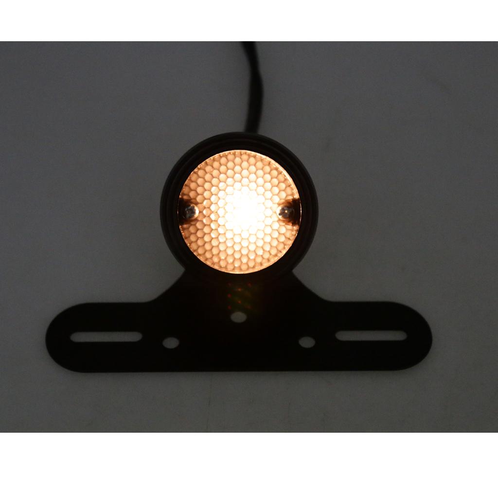 12V Round Motorcycle Brake Tail Light for Bobber Chopper Cafe Racer ATV
