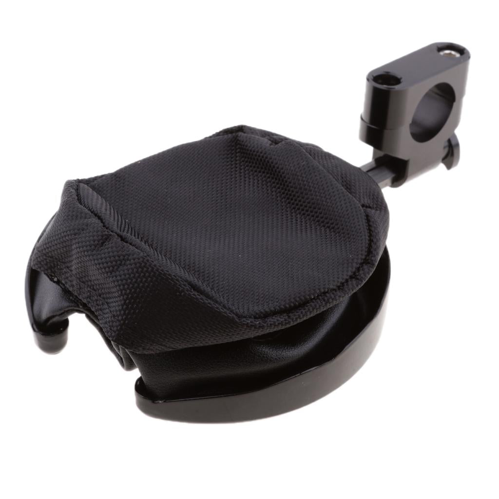 22mm Black Motorcycle Handlebar Cup Holder Metal Drink Basket For Harley