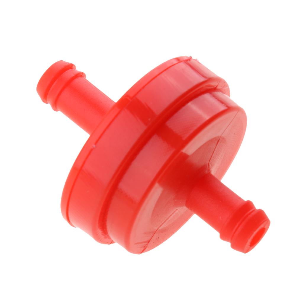 4x6mm 1/4 Petrol Inline Fuel Filter Universal for Motorcycle Car Red"