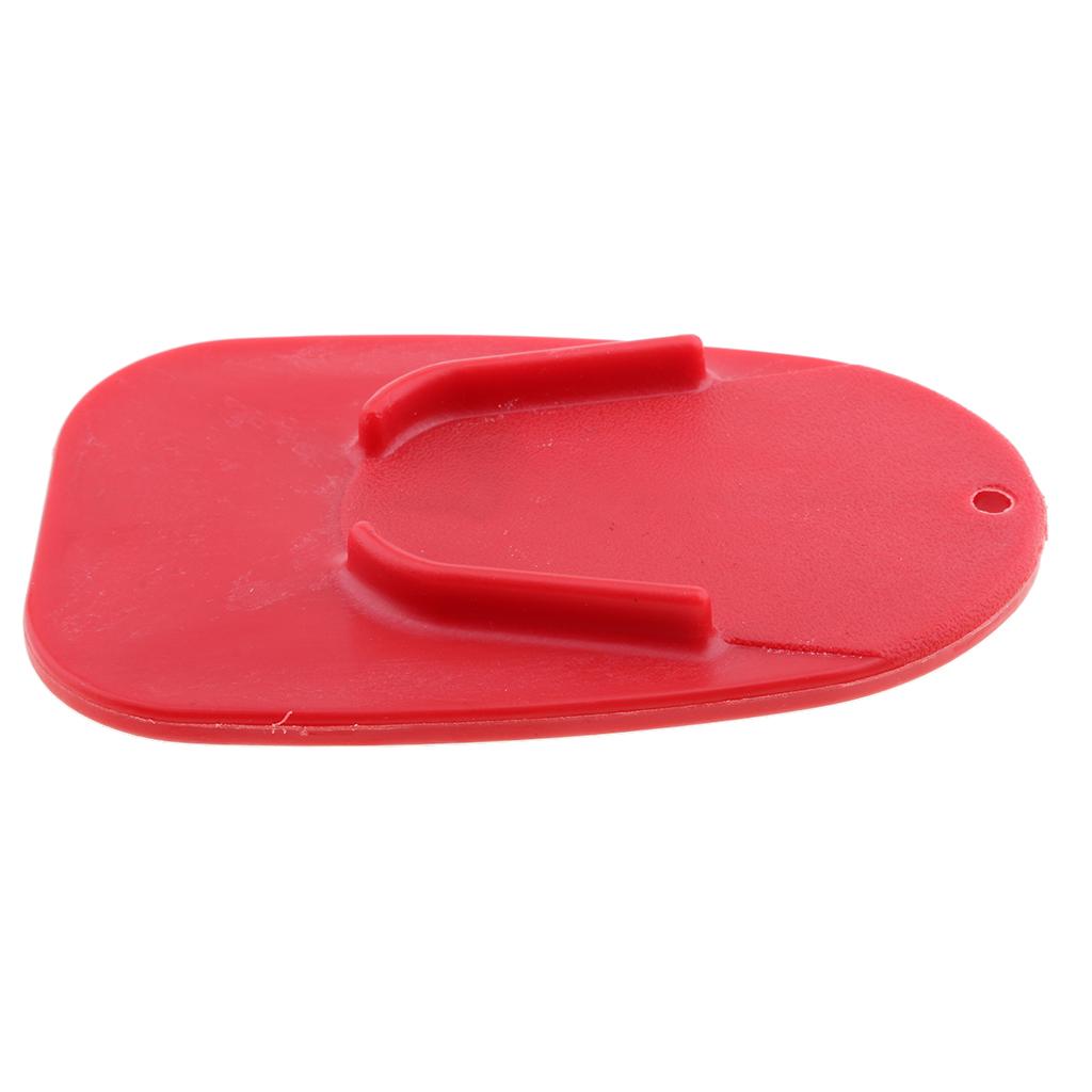Motorcycle Dirt Bike Foot Kickstand Pad Side Stand Support Plate Red