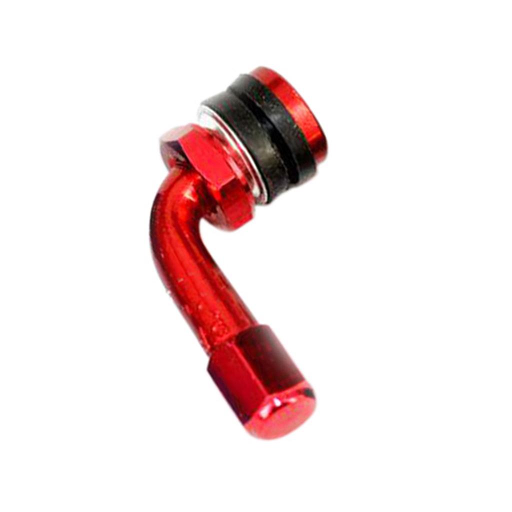 CNC Aluminum Motorcycle Rim Wheel Air Tyre Tire Valve Stem Red & Silver