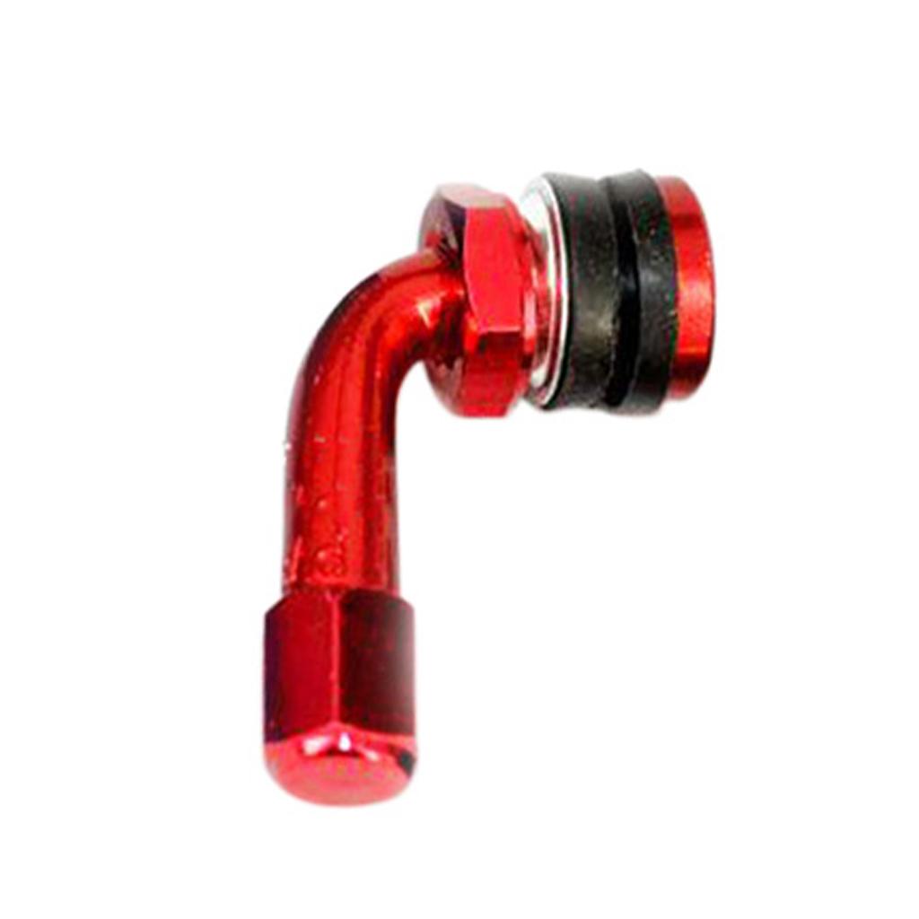 CNC Aluminum Motorcycle Rim Wheel Air Tyre Tire Valve Stem Red & Black