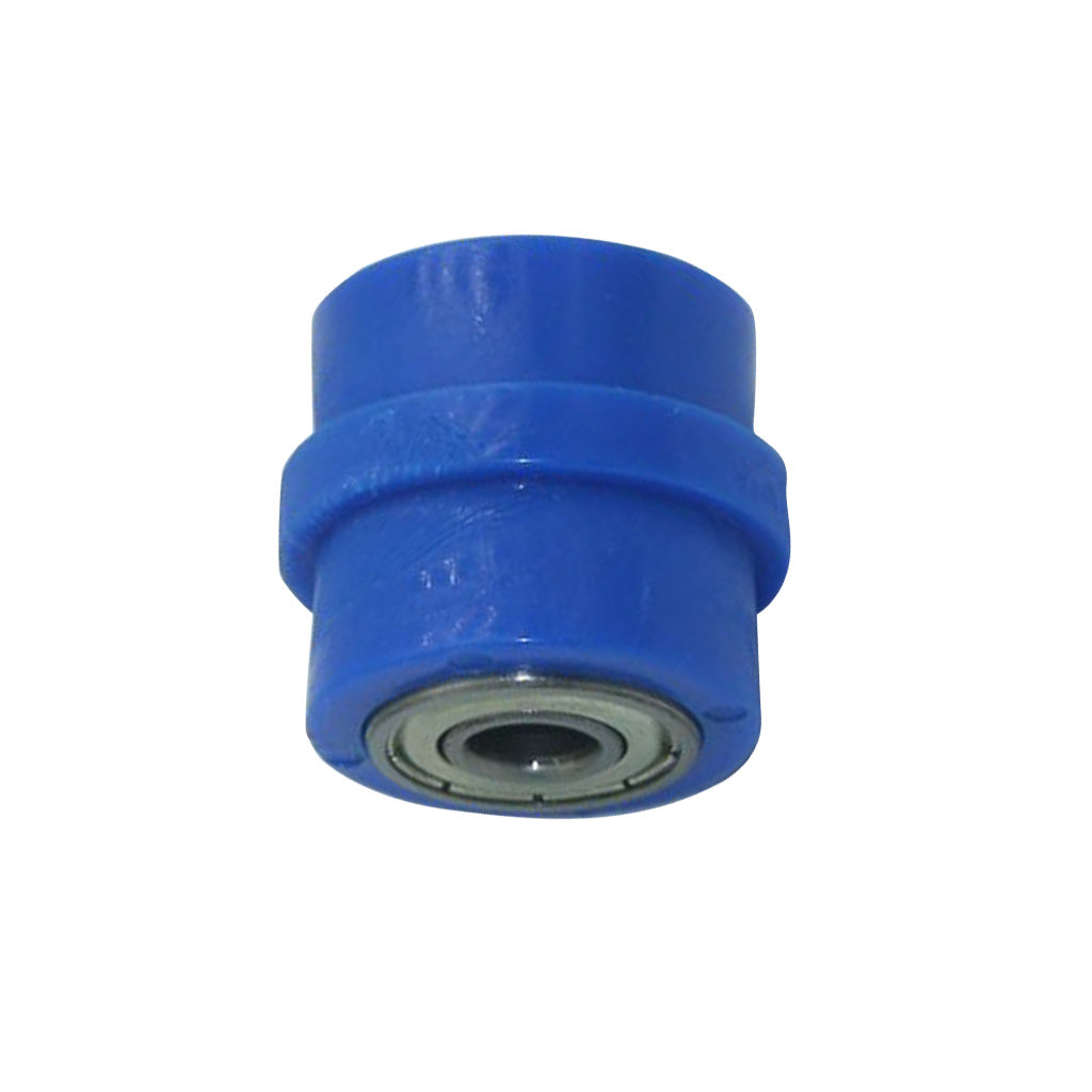 Motorcycle 8mm Chain Pulley Roller Slider Tensioner Wheel Guide Kit Blue