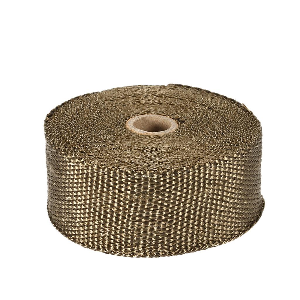 Titanium Exhaust Heat Wrap Pipe Heat Insulated Wrap 10m x 5cm x 1.5mm
