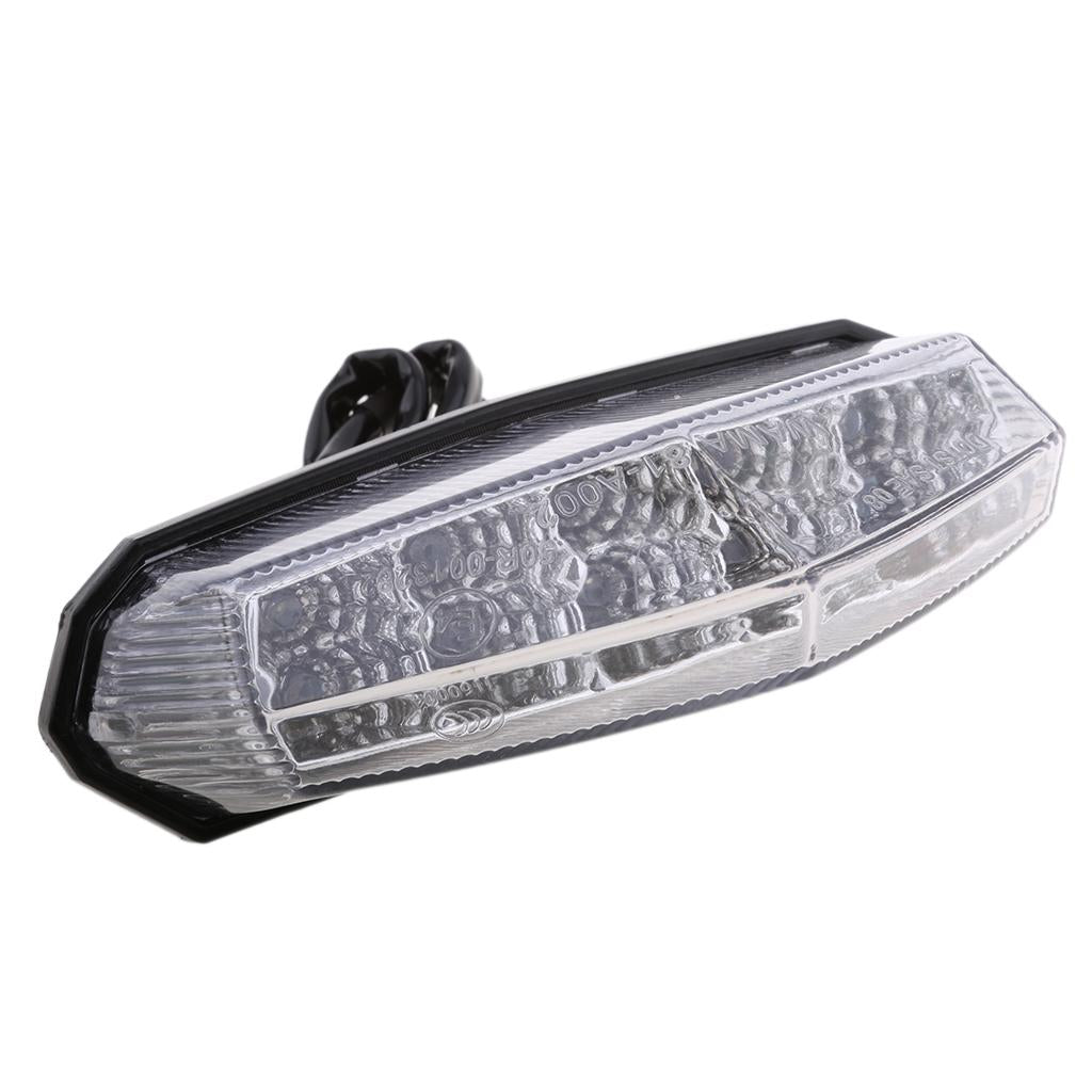 10 Red LED Brake Stop Running Rear Tail Light Motorcycle ATV Clear Lens