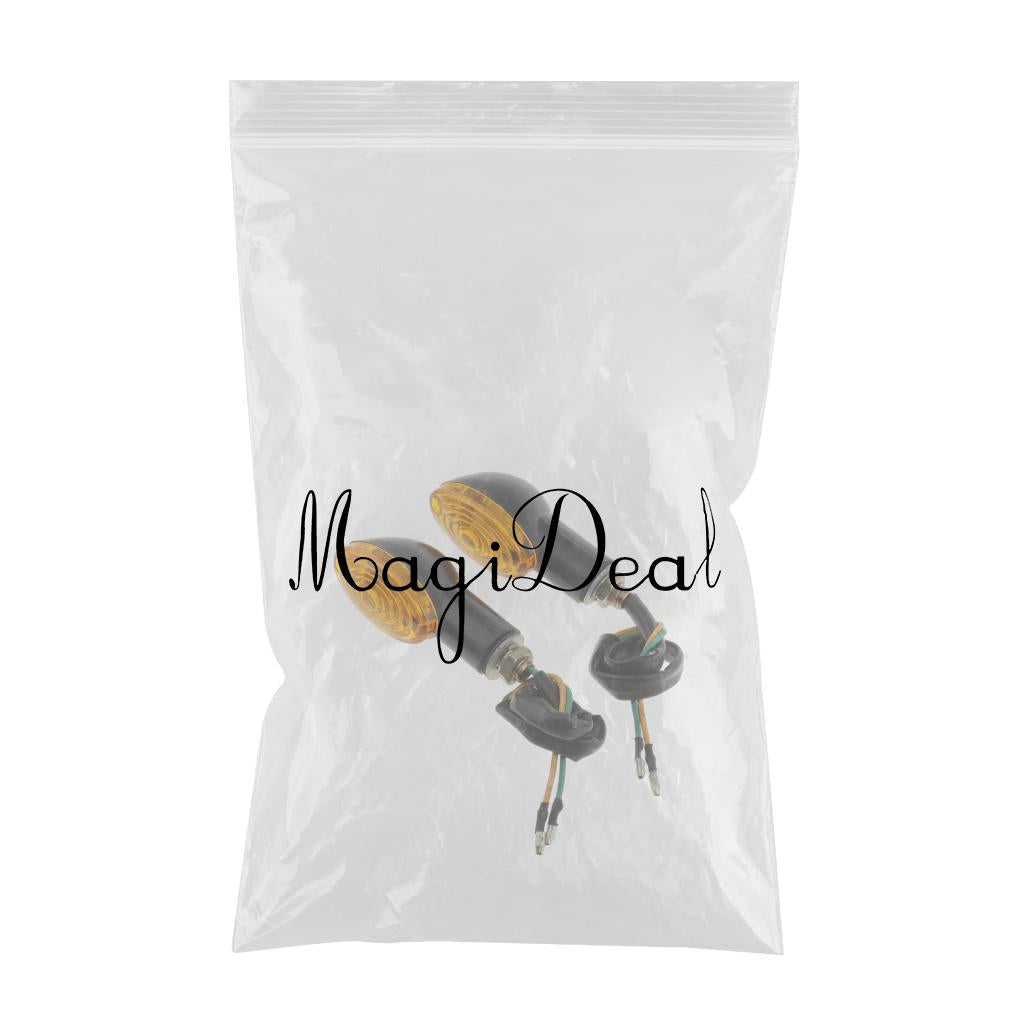 1 Pair 12V Universal Motorcycle Turn Signal Indicator Lights Type 4