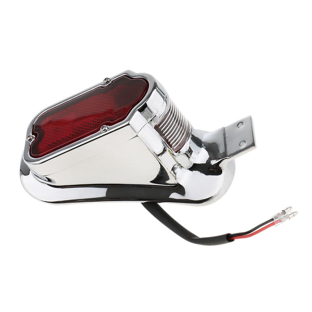 Motorcycle License Plate Rear Light 12V Taillights for Harley Cafe Racer
